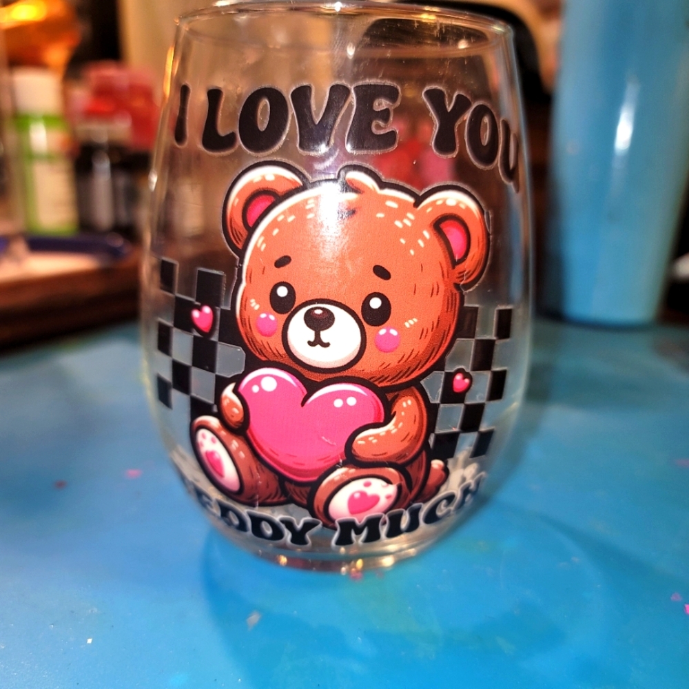 glass cup  for  valentines